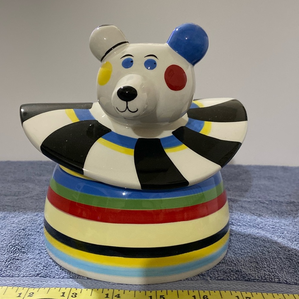 Teddy Bear / Clown Multipurpose Dish w/ Lid